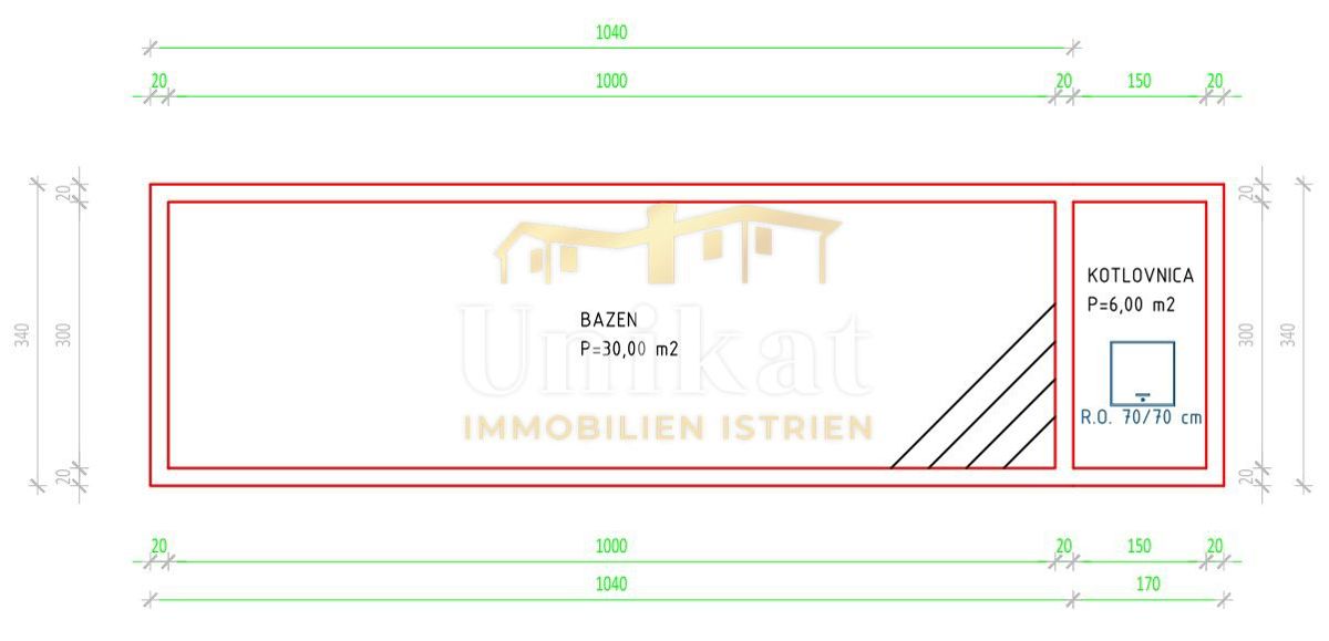 Samostojna montažna pritlična hiša v mirnem kraju